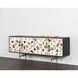 Lana 72 X 16.5 inch Black / Brass Sideboard